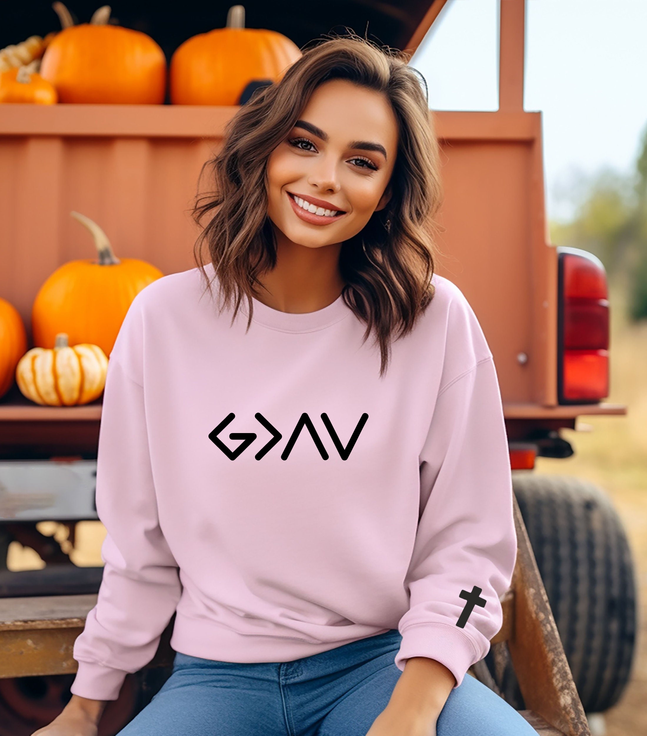 God is Greater Than the Highs and Lows Sweatshirt , Jesus Shirt