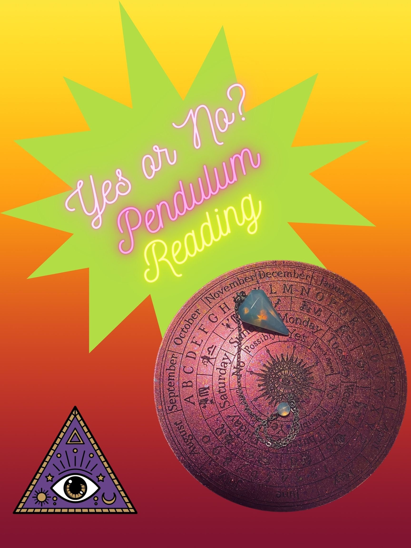 Yes or No Pendulum Reading Etsy