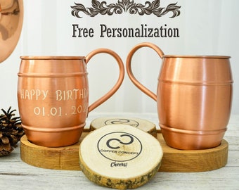 Personalized Copper Beer Mug, Moscow Mule, Customized Beer Stein, Jumbo Beer Mug, Valentine's Day Gift, Copper Gift For Men, Christmas Gift