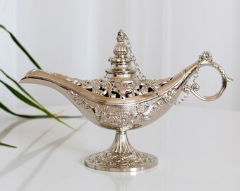 Aladdin's Magic Lamp, Genie Lamp, Incense Holder, Incense Burner, Candle Holder, Kerosene Lamp, Aladdin Censer, Aladdin Oil Lamp, Oil Burner