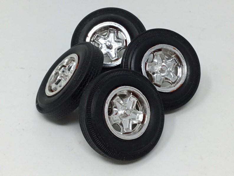 Model Car Junkyard Wheel & Tire Set Truck or Trailer Wheels E254 Etsy