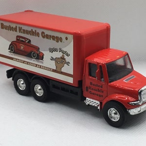 Busted Knuckle Garage Delivery Box Truck 5&quot; Long - Used