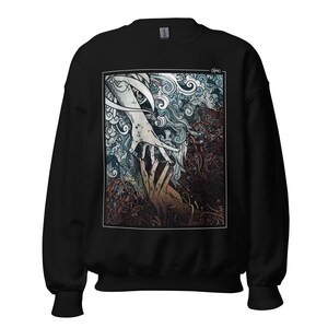 Multicolored Unisex Sweatshirt Graphic Illustration // &quot;Before You Go&quot;
