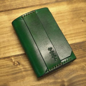 trifold wallet- hand made in Japan with Shonan leather