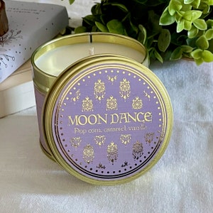 MOON DANCE Candle - Popcorn, caramel and vanilla witch vegan soy wax scented candle