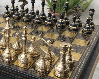 Swarovski Chess-set With Board - Luxury Case - Outer Box