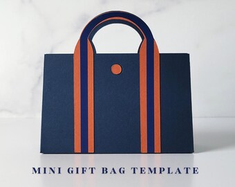 Mini Tote Bag SVG Template | DIY Party Favor (Digital Download) | Cricut SVG