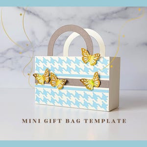 de Sac cadeau cadeau | fourre-tout papillon | de Mini sac cadeau | Fichiers Cricut | Fichier SVG