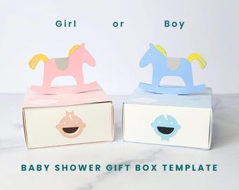 Baby Shower Gift Box Template | DIY Keepsake | Cricut SVG