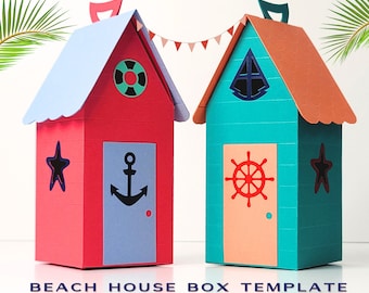 Beach House Gift Box Template | DIY Cricut SVG File