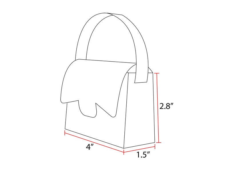 Party Favor Bag Template Gift Card Bag Cricut Files No Etsy