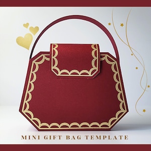 Party Geschenk Vorlage | Mini Geschenktüte Vorlage | Handgemachte Geschenktüte | Cricut Dateien | SVG-Datei