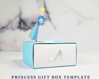 Princess Gift Box Template | DIY Birthday Drawer Box | Cricut SVG