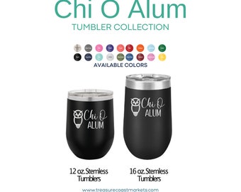 Chi O Alum Stainless Wine Tumbler