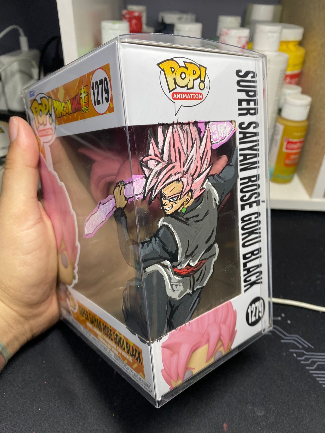 Dragon Ball Super Saiyan Rose Goku Black Action Figure with Power