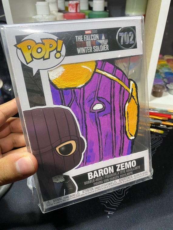 Marvel Baron Zemo Falcon and Winter Soldier Painted Funko Pop - Etsy