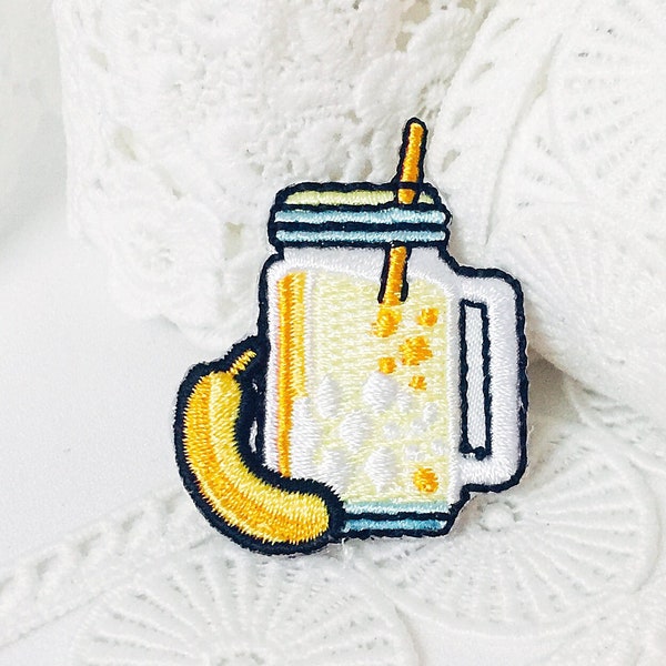 Banana juice,Drinks patch,iron on patch ,embroidered patch,sew on patch,applique,