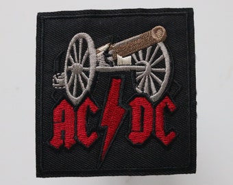 ACDC AC/DC ROCK MUSIC BAND Embroidered Iron Sew On Cloth Patch Badge APPLIQUE ACDC AC/DC ROCK MUSIC BAND Embroidered Iron Sew On Cloth Patch Badge APPLIQUE