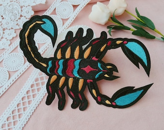 Large scorpion ,poisonous , iron on patch ,embroidered patch,sew on patch,applique,