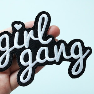 Girl gang patch,girls patch,iron on patch ,embroidered patch,sew on patch,applique,