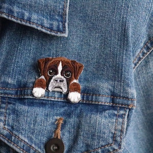 pocket puppy patch,Dog,Bulldogl iron on patch ,embroidered patch,sew on patch,applique,