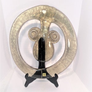 Rare Vintage Kagami Crystal Glass  Wall Ornament – Japanese Modern Retro