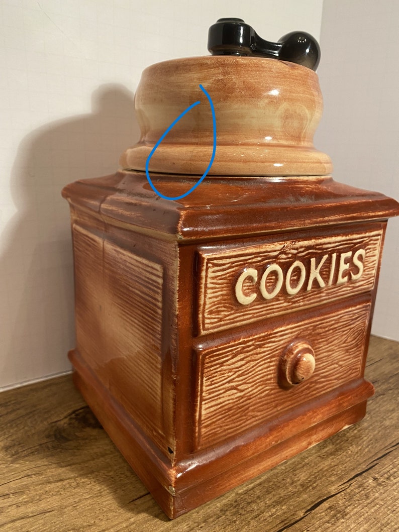 Vintage Mccoy Pottery USA Coffee Grinder Cookie Jar Etsy