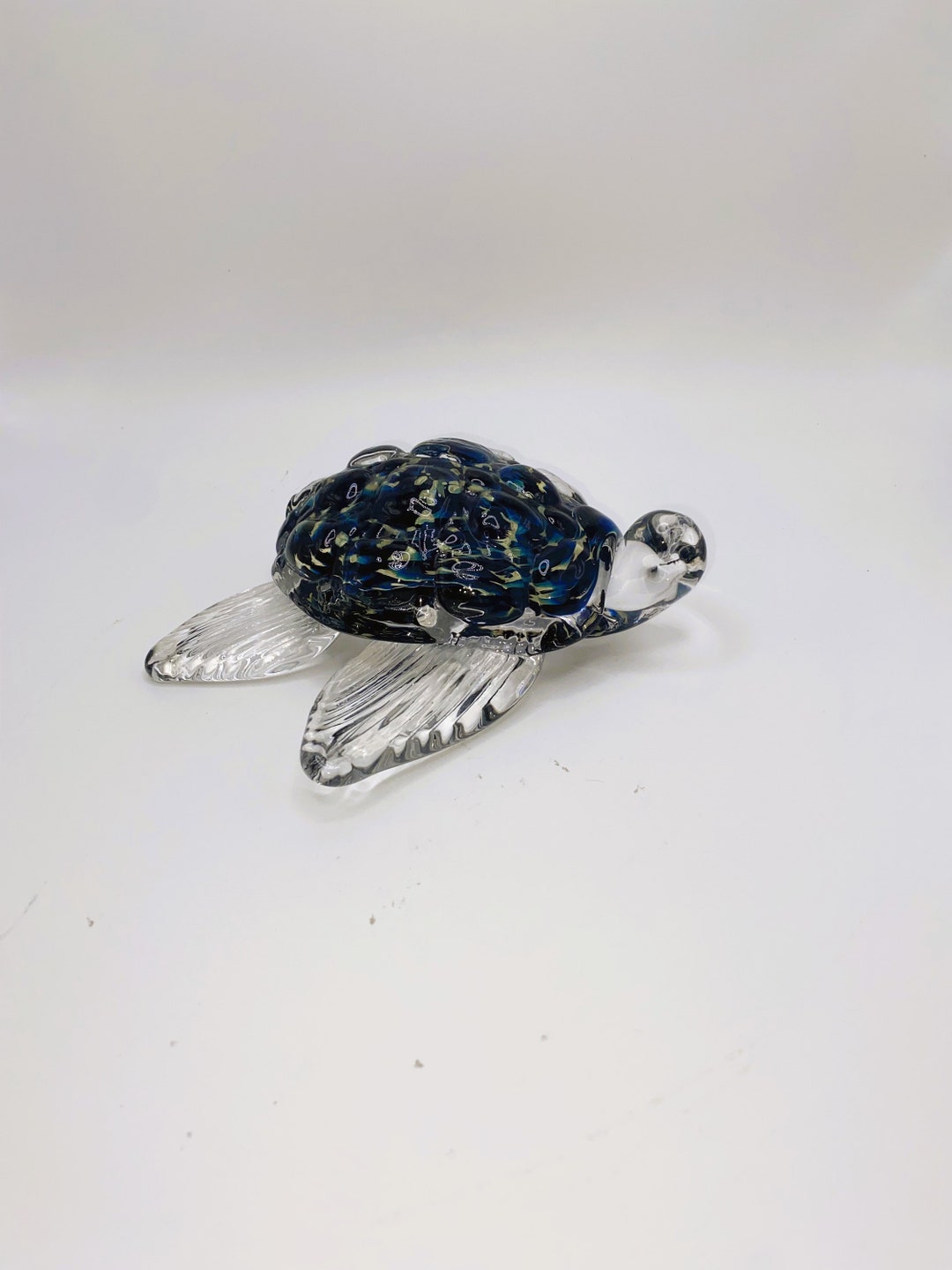 Hand Crafted Art Glass Turtle Paperweight Etsy