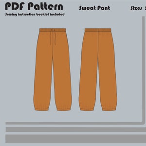 Baggy Sweatpants PDF Sewing Pattern 