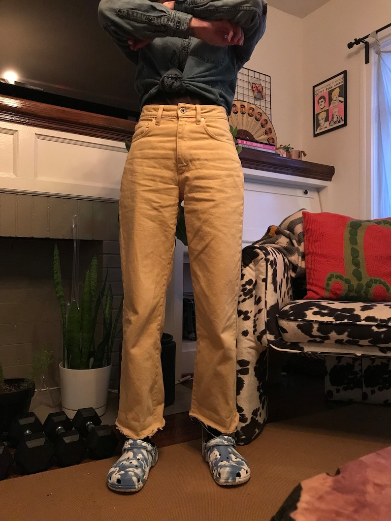 Baggy High Waist Jean PDF Sewing Pattern Sizes 24 30 Etsy