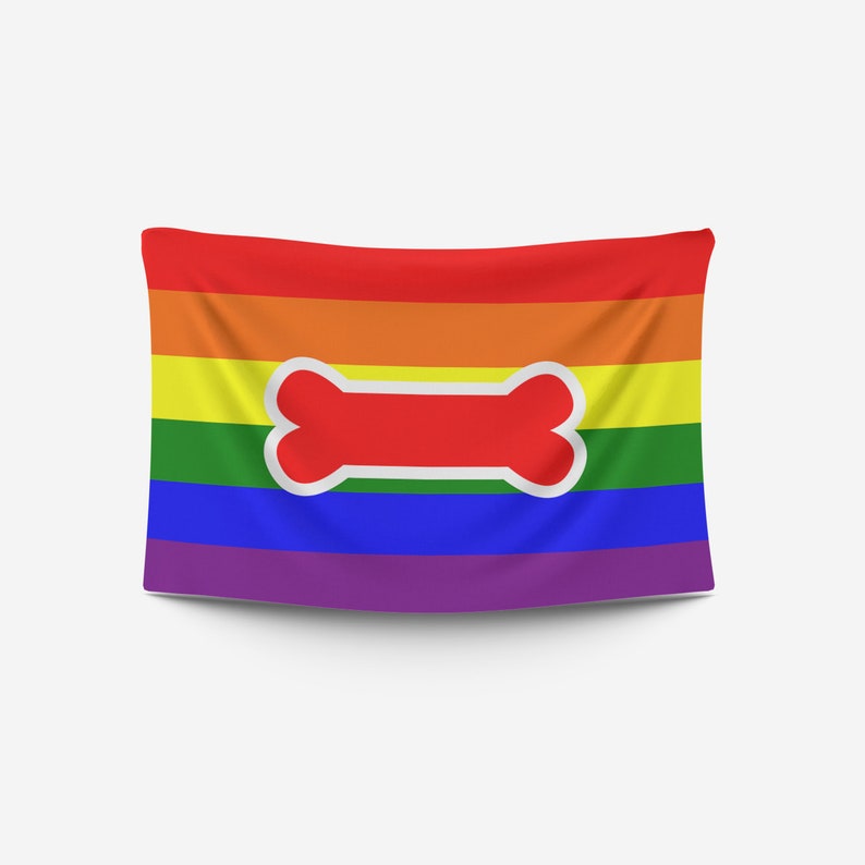 Rainbow Pup Pride Flag Etsy