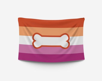 Lesbian Pup Pride Flag