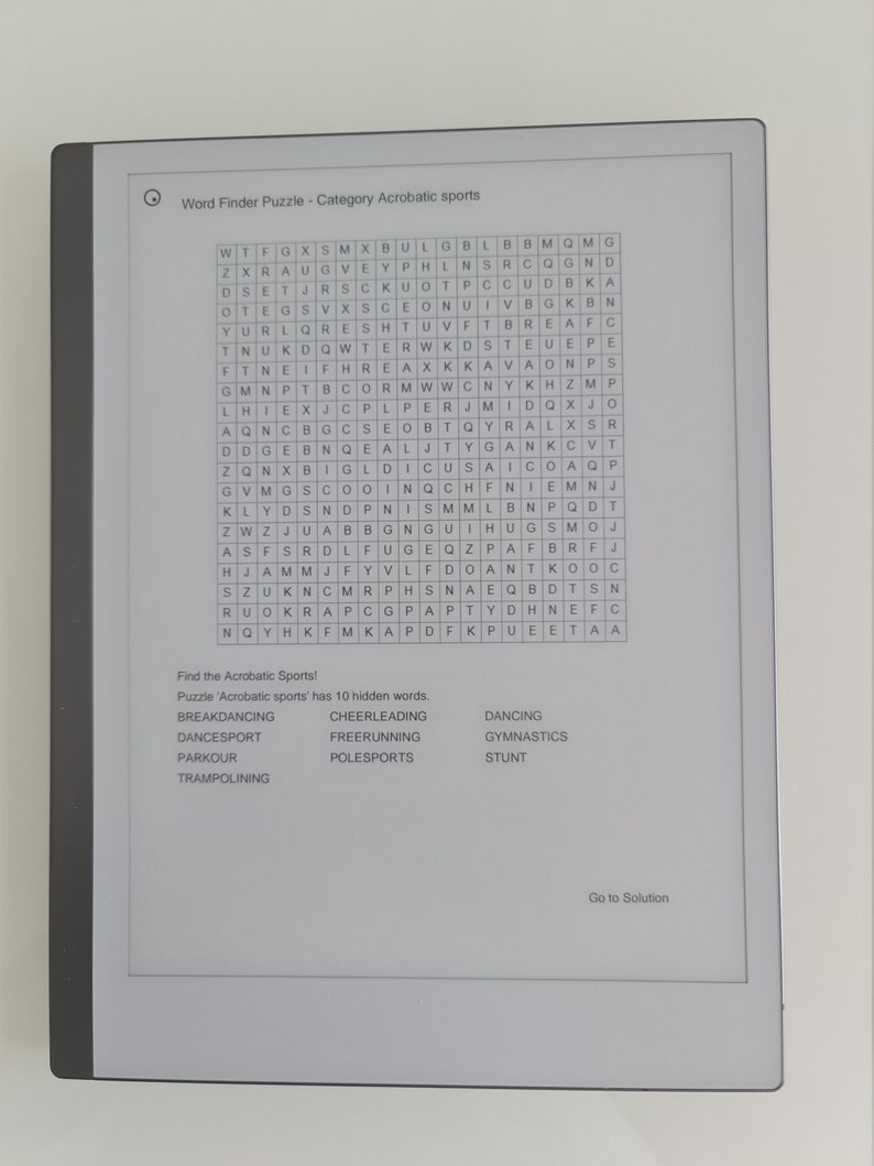 Remarkable Games Word Search Etsy