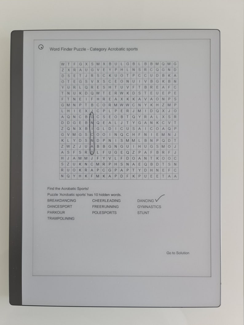 Remarkable Games Word Search Etsy