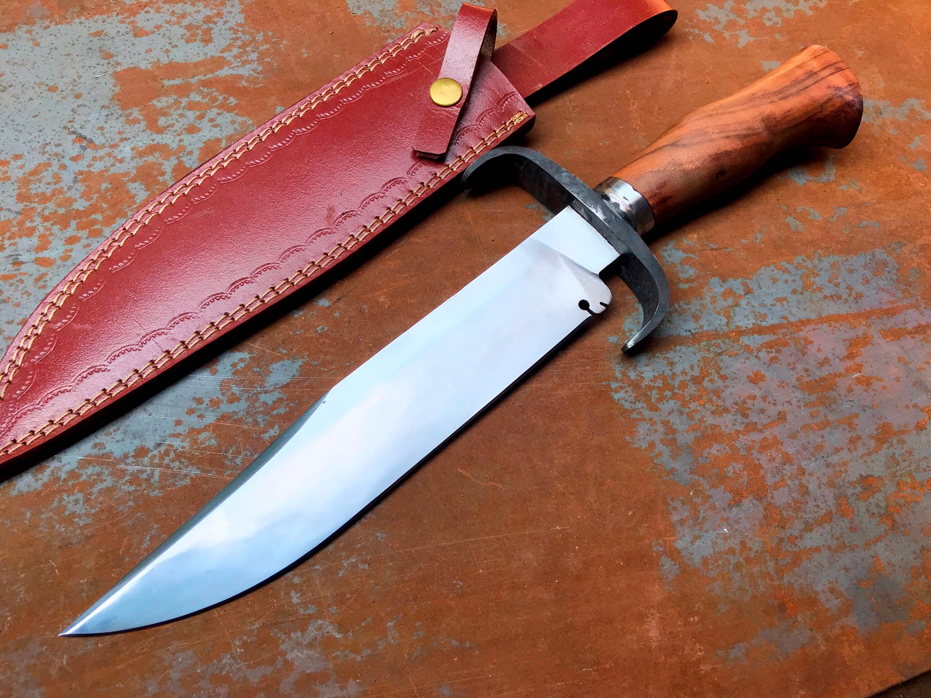 Handmade Carbon Steel D Guard Bowie Knife/ Cleaver/ Axe Etsy