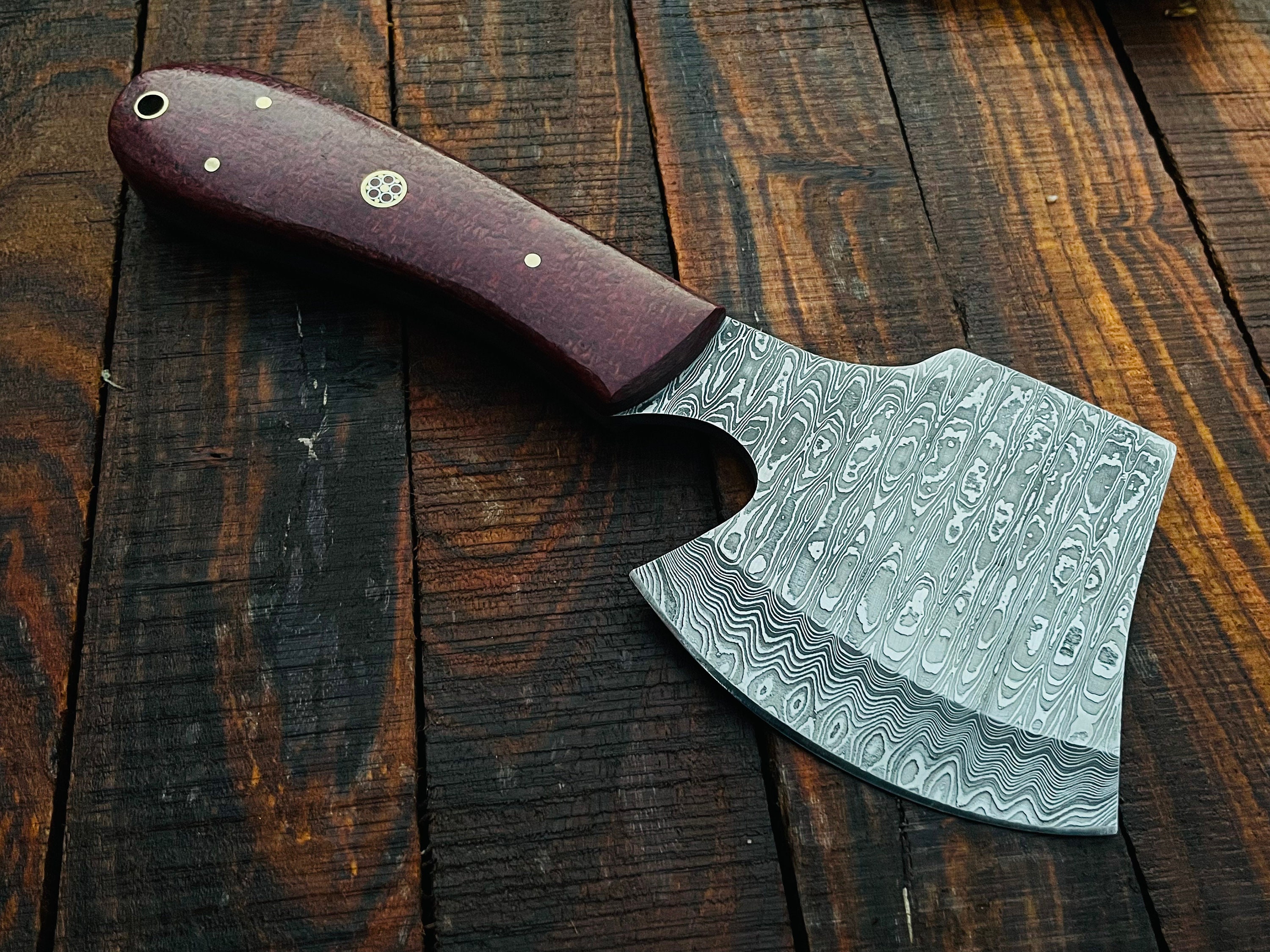 SENKEN - Afilador profesional de acero para cuchillos de damasco con mango  de concha de abulón real, colección Umi, varilla de esmeril increíblemente