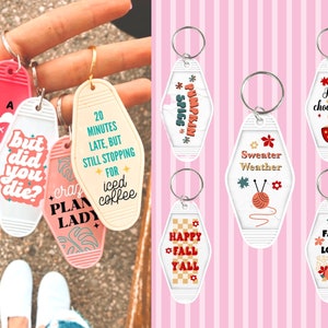 Autumn Motel Keychain SVG Bundle: Fall Quotes (Digital Download)