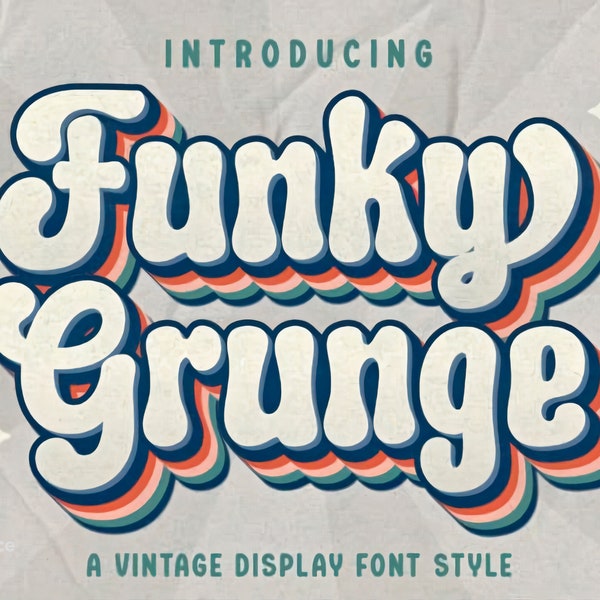 Funky Grunge Fonts - Handcrafted Unique Font Pack for DIY Projects and Graphic Design