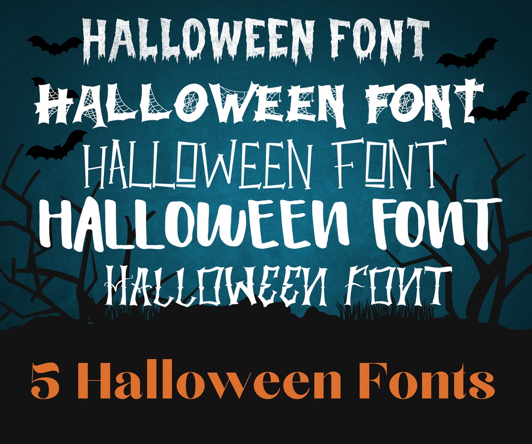 Halloween Font Spooky Halloween Font - Witch Fonts Halloween Shirts ...