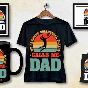Volleyball Dad SVG: Funny Quote Design (Digital Download)