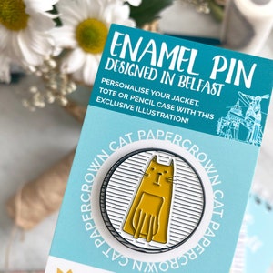 Cat Pin Badge Cat Stationery Cat Gifts