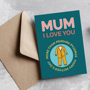 Belfast Biglietto per la festa della mamma Pigiama Primark Irlanda del Nord Biglietto per la festa della mamma