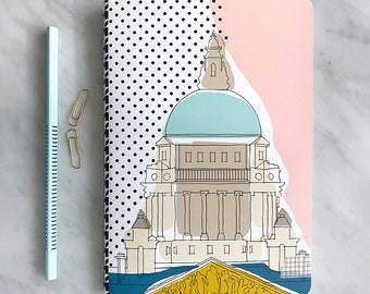 Belfasts stadshusanteckningsbok: Handgjort illustrerat brevpapper i A5-format