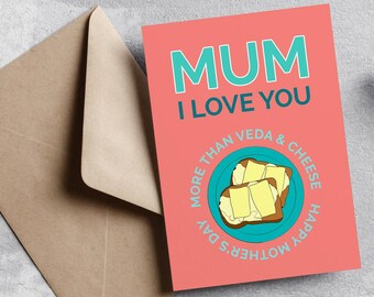 Veda & Cheese Mors dagskort: Belfast Nordirland Mamma