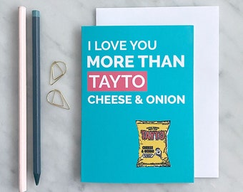 Belfast Valentine's Card Tayto Cheese & Onion