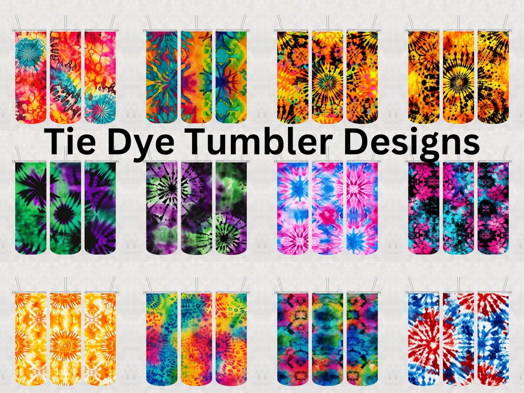 Tie Dye Tumbler Sublimation Designs, PNG Bundle (digital Download) - Etsy