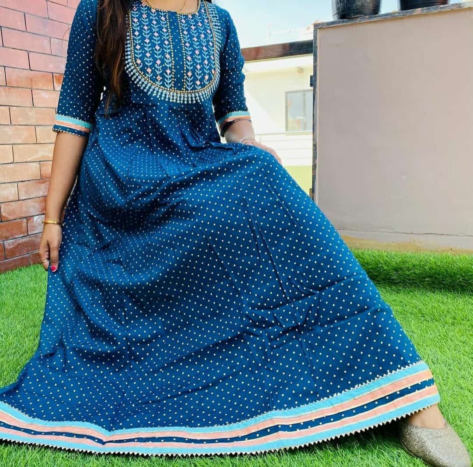 rayon full flair gown
