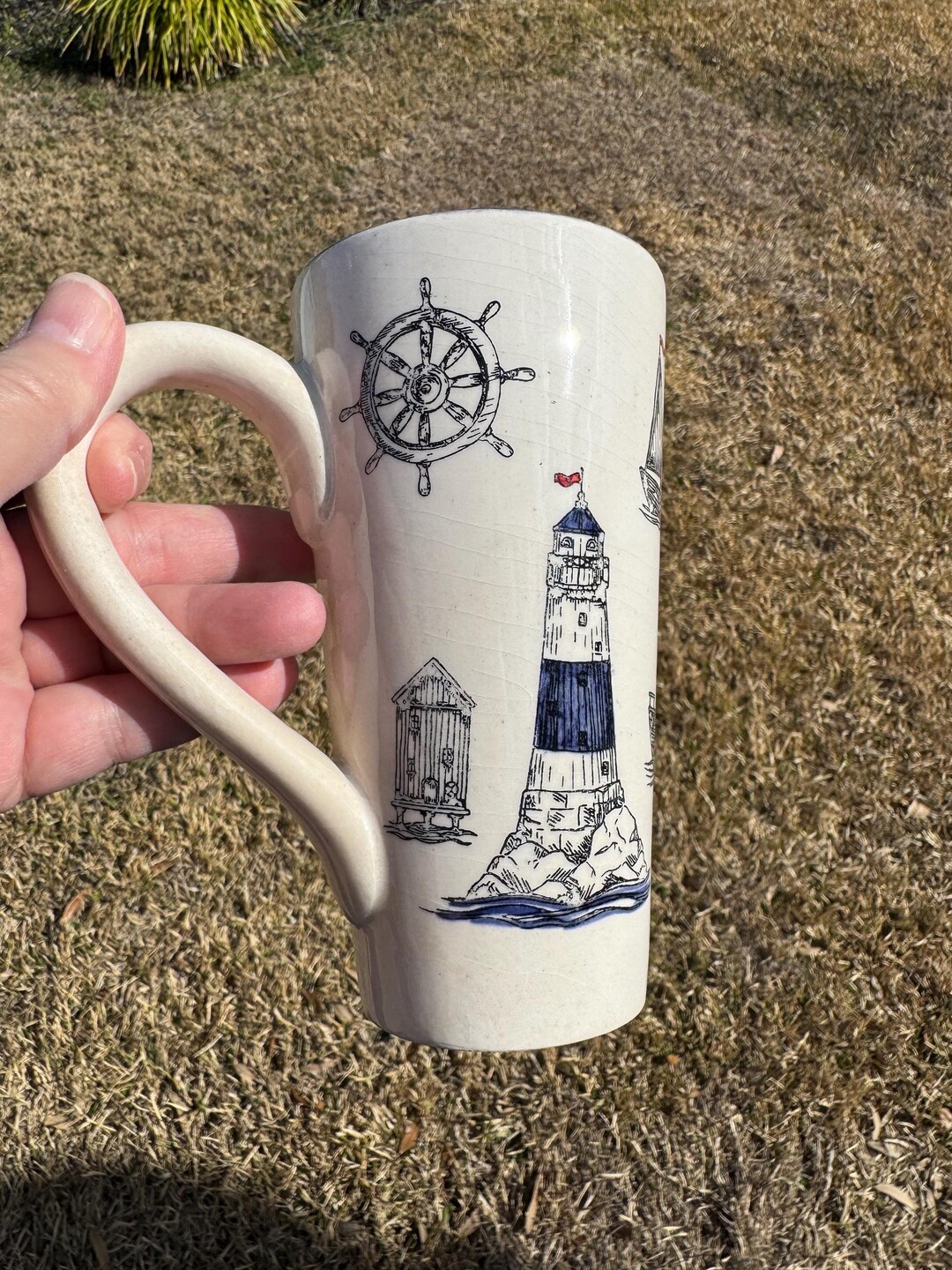 Ships and Lighthouses Coffee Cup - Etsy