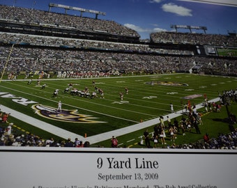Baltimore Ravens Football Team Panoramic Picture Poster of M&T Bank Stadium Unframed or Framed - Over 3 feet long!