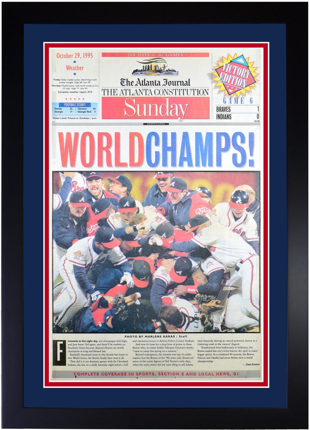 Sold at Auction: 1995 Atlanta Braves World Champion Photo File and